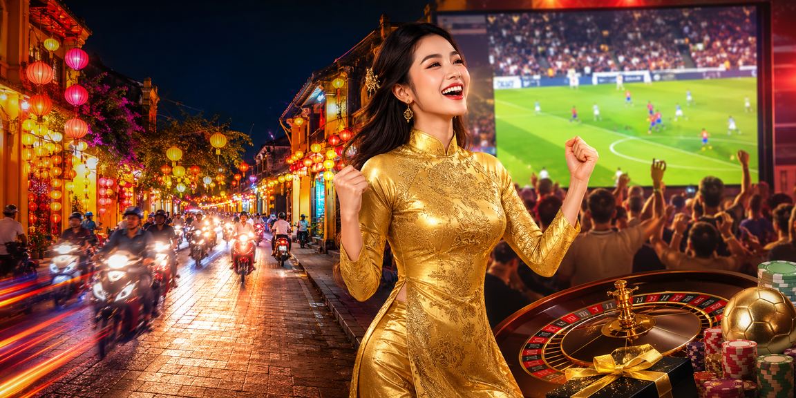 Người chơi Hội An trải nghiệm Roulette mới trên 3d66 với trang phục áo dài truyền thống