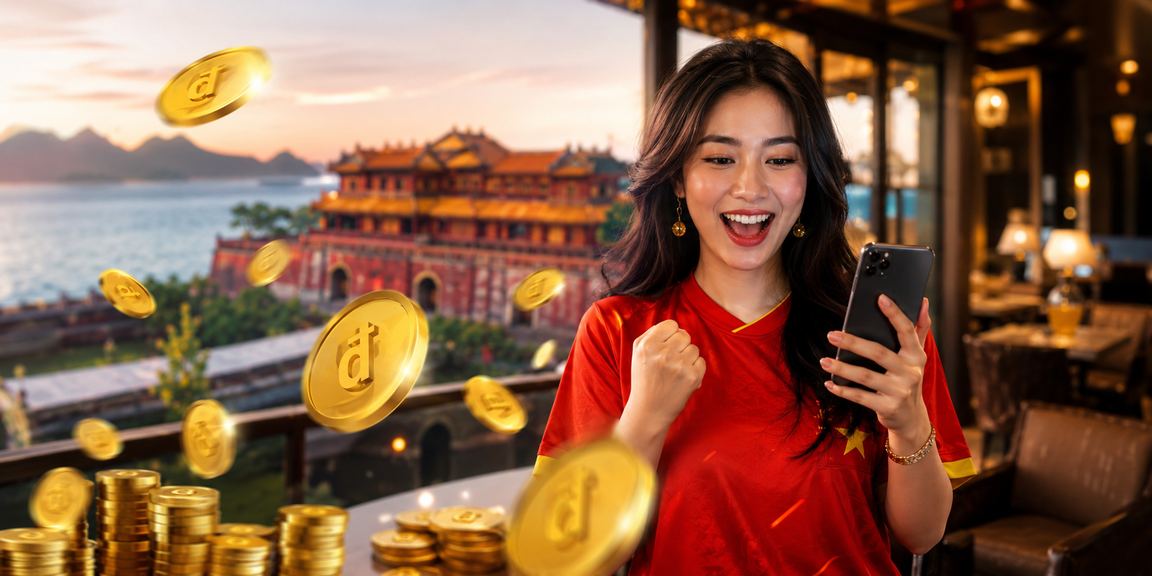 Người dùng tại Huế theo dõi hoàn tiền thể thao và cược bóng đá bên bãi biển